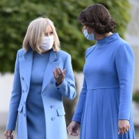Brigitte Macron s litvanskom prvom damom Dianom Nausediene