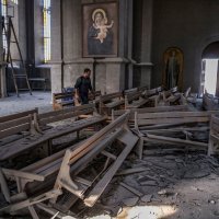 Granatirana katedrala u Nagorno Karabahu