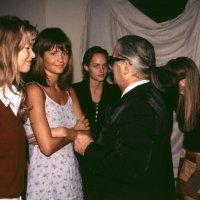 Claudia Schiffer, Helena Christensen, Karl Lagerfeld