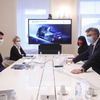 Andrej Plenković primio je Matu Rimca u Banskim dvorima