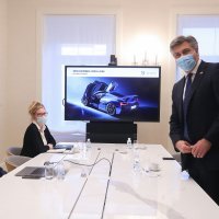 Andrej Plenković primio je Matu Rimca u Banskim dvorima