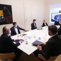 Andrej Plenković primio je Matu Rimca u Banskim dvorima