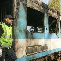 Izgorio vlak kod Našica