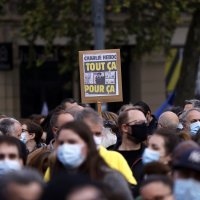 Prosvjed zbog ubojstva profesora Samuela Patyja