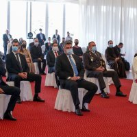 Predsjednik RH Zoran Milanović, Vukovarsko-srijemski župan Božo Galić, gradonačelnica Iloka Marina Budimir