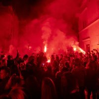 Bakljada Torcide na splitskoj Pjaci