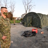 Varaždin: Hrvatska vojska postavlja šatore u krugu bolnice