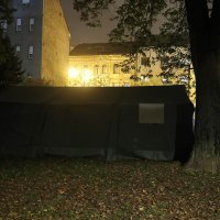 Vojska postavila šator kod zagrebačke Akademije likovnih umjetnosti