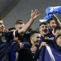 Srbija - Škotska, slavlje Škota, kvalifikacije za EP 2021., 12.11.2020.