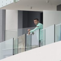 Cristiano Ronaldo na balkonu hotela Amphora