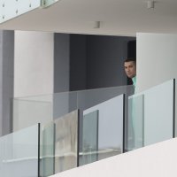 Cristiano Ronaldo na balkonu hotela Amphora