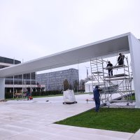 Zagreb: Završni radovi na Spomeniku domovini