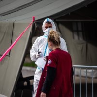 Zagreb: Prizori ispred OB Zadar u jeku pandemije koronavirusa