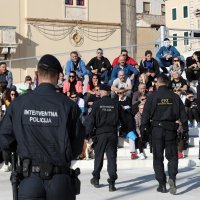 Prosvjed protiv Vladinih mjera na Poljani u Šibeniku