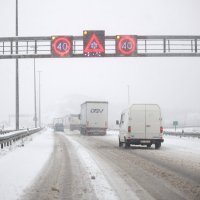 Snijeg na autocesti A1