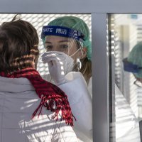 Drive-in testiranje na covid u Splitu