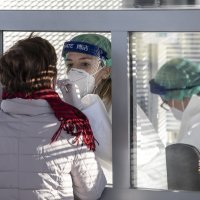 Drive-in testiranje na covid u Splitu