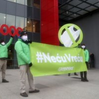 Greenpeace ispred Ministarstva gospodarstva