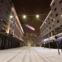 Adventsko raspoloženje u praznoj Ljubljani tijekom policijskog sata