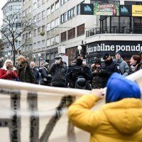 Prosvjed na Trgu bana Josipa Jelačića