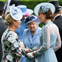 Zara Tindall u društvu kraljice i Kate Middleton