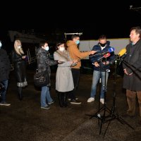 Konferencija za medije nakon pronalaska plinske platforme Ivana D