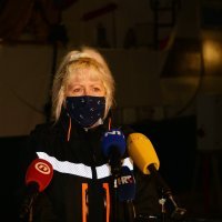 Konferencija za medije nakon pronalaska plinske platforme Ivana D