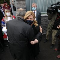 Sergej Lavrov i Kolinda Grabar Kitarović na otvorenju nove zgrade Veleposlanstva Ruske Federacije