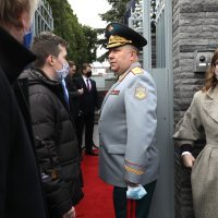 Sergej Lavrov i Kolinda Grabar Kitarović na otvorenju nove zgrade Veleposlanstva Ruske Federacije