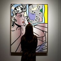 Roy Lichtenstein, Nude with Joyous Painting (1994)