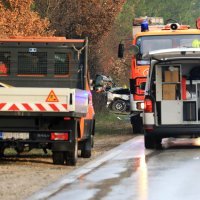 Sudar kamiona i automobila kod Pule