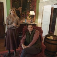 Dominic West i Catherine Fitzgerald u dvorcu Glin