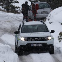 Snijeg na planini Biokovo iznad Makarske