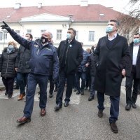 Državni vrh u Petrinji nakon potresa