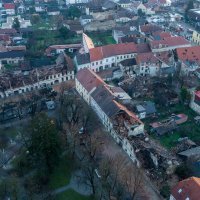 Posljedice potresa u Petrinji snimljene iz zraka