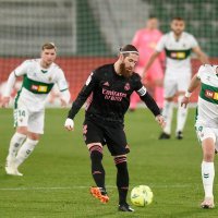 Elche - Real Madrid, španjolska liga, 30.12.2020. sergio ramos
