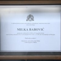Posljednji ispraćaj Milke Babović