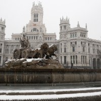 Snježna mećava pogodila Madrid