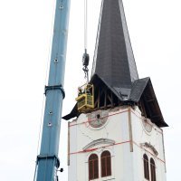 Uklanjanje tornja sisačke katedrale