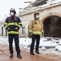 Vatrogasci proveli svoje austrijske i njemačke kolege po razrušenoj Petrinji