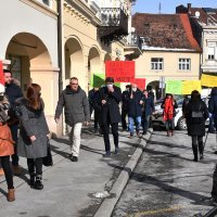 Požega: Prosvjed SDP-a za ostavku gradonačelnika Puljašića i zamjenika Pilona