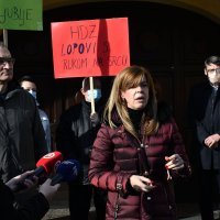 Požega: Prosvjed SDP-a za ostavku gradonačelnika Puljašića i zamjenika Pilona