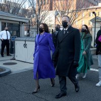 Kamala Harris, Doug Emhoff, Nikolas Ajagu, Meena Harris