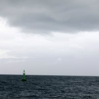 Jugo i valovi na moru pred riječkom lukom