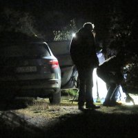 Očevid na sporednom putu između Vodica i Tribunja