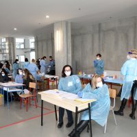 Sisak: Sanja Musić Milanović sudjelovala u cijepljenju građana