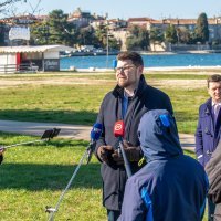 Peđa Grbin s kandidatom za gradonačelnika Poreča Vladimirom Sladonjom