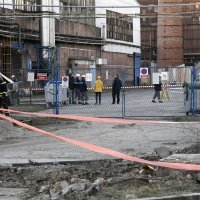 Rušenje dimnjaka u Sisku