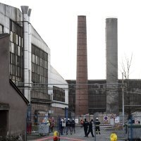 Rušenje dimnjaka u Sisku