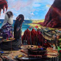 Šumonja, Jakše - IL PITTORE PREGHA IL DIO PER GLI COLORI AD OLIO, 2017.